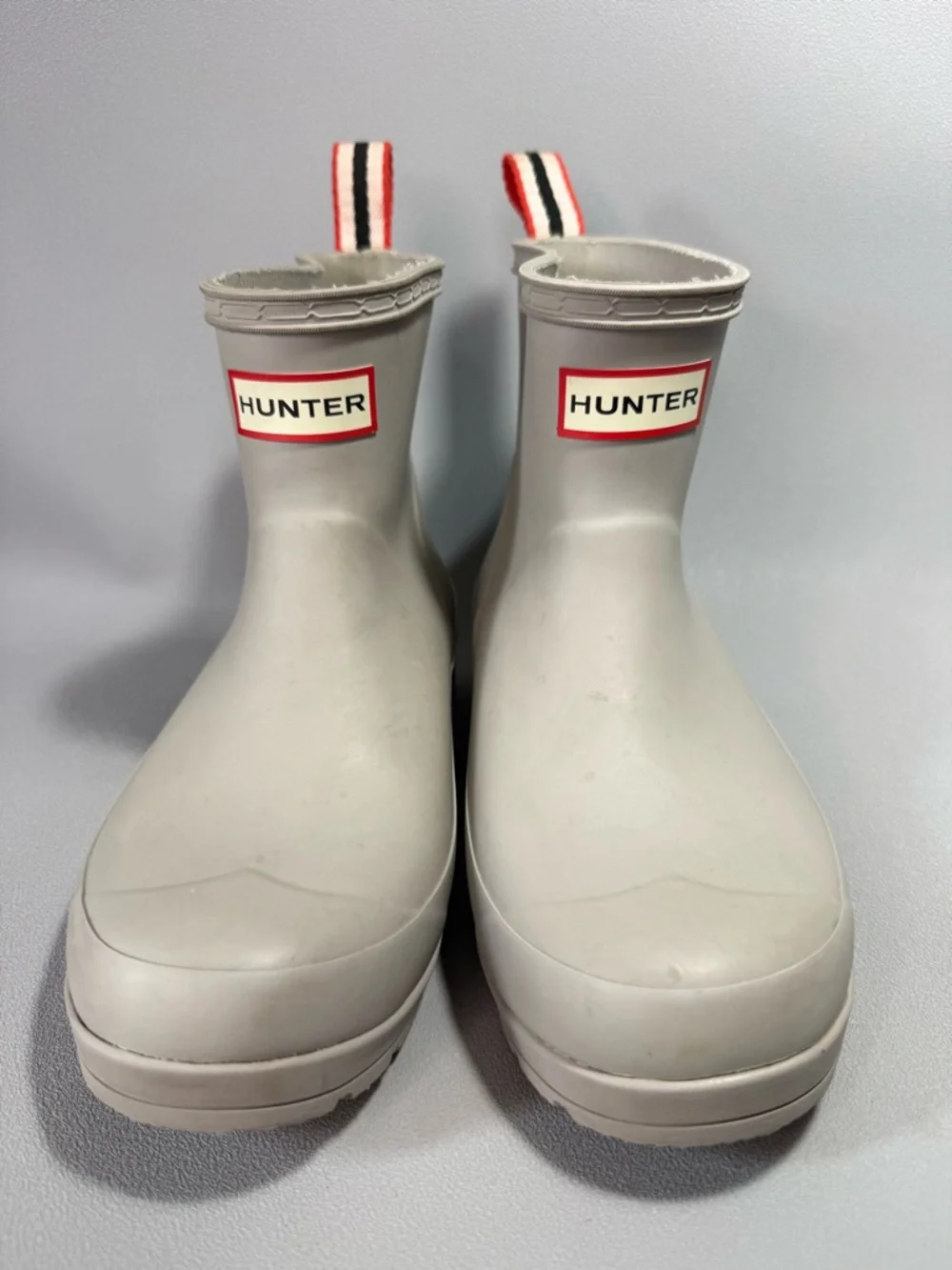 Hunter Play Short Wellington Light Gray Waterproof Rain Boots - Picture 4 of 11